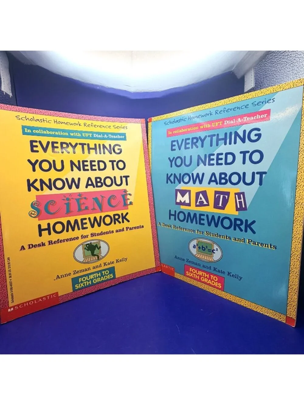 Lot 2 Everything You Need Know Math Science Homewrk Reference Scholastic 4th 6th